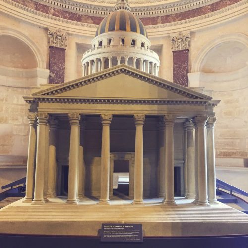 model of Pantheon in Paris