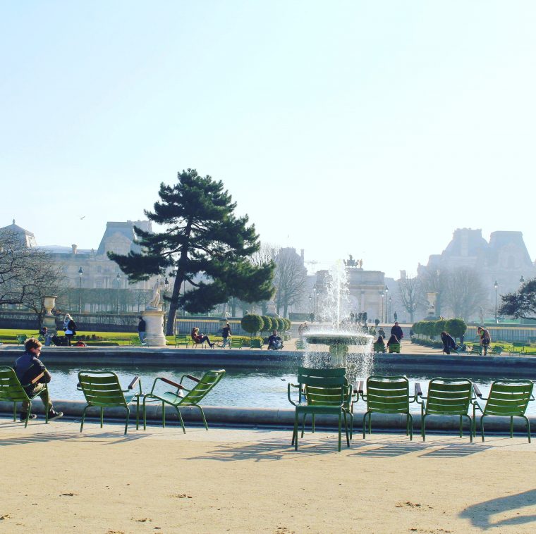 Ogrody Tuileries koło Luwru