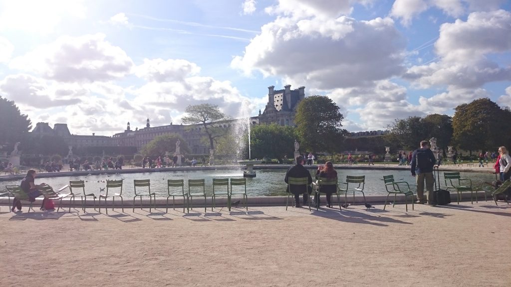 Jedna z fontann w Ogrodach Tuileries