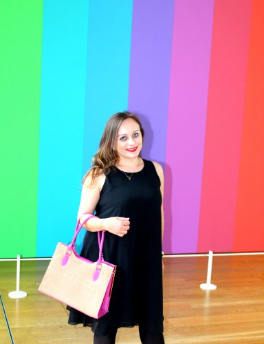 Rainbow wall in Fondation Louis Vuitton
