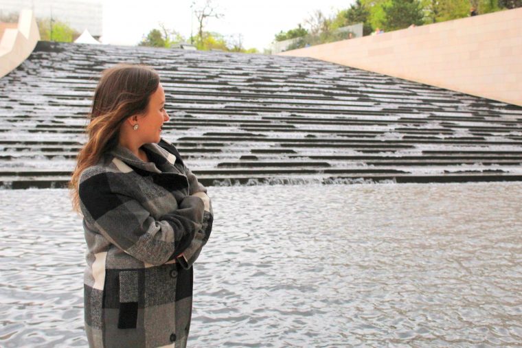 water stairs in Foundation Louis Vuitton
