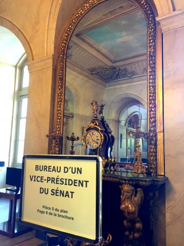 Bureau d'un vice-president du senat en Palais du Luxembourg