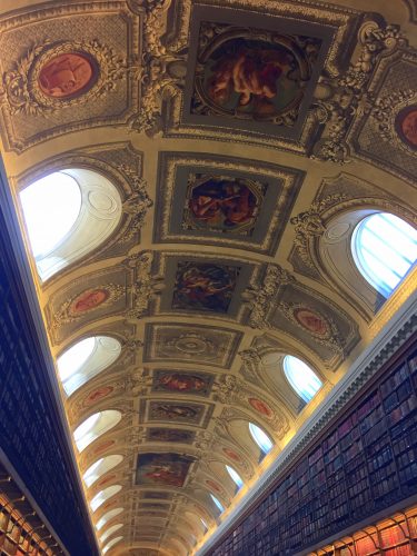 Ceiling in library of the Senat in Luxembourg Palace