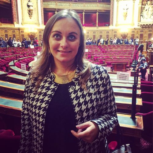 Me in the Senate's Chamber in Luxembourg Palace