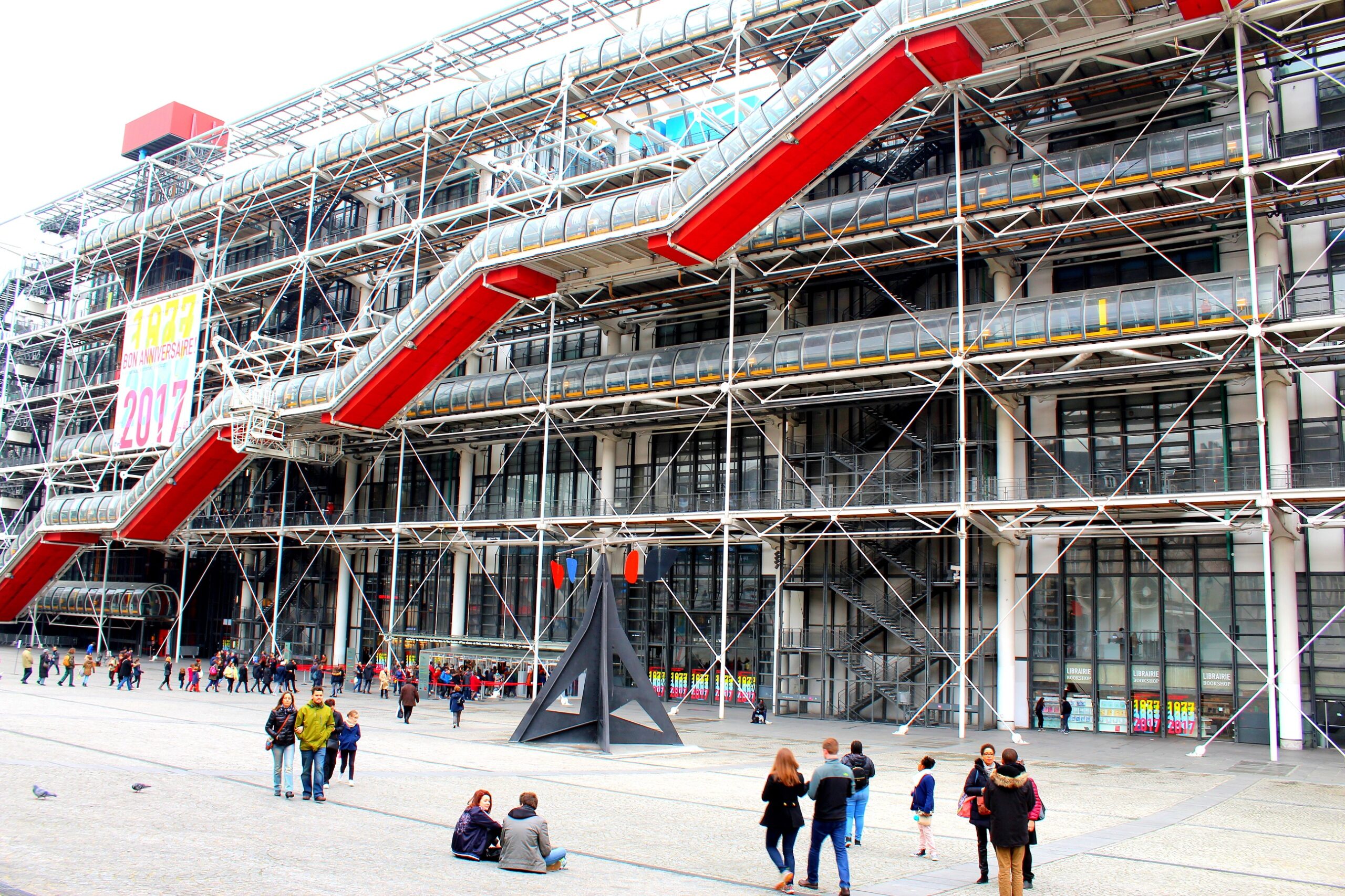 Centrum Pompidou z zewnątrz