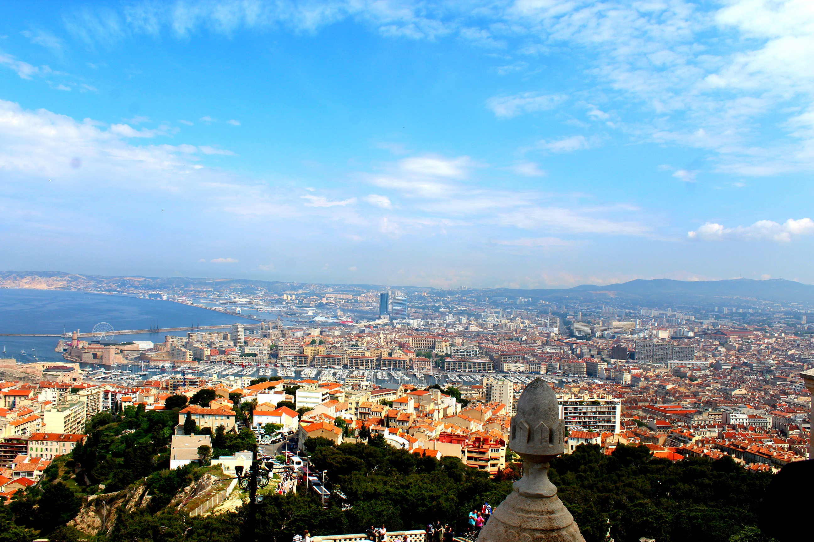 Widok z bazyliki Notre Dame de la Garde