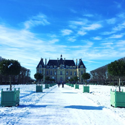 Parc de Sceaux zimą