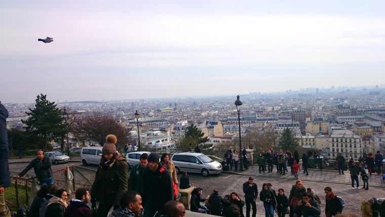 Widok na Paryż ze wzgórza Montmartre