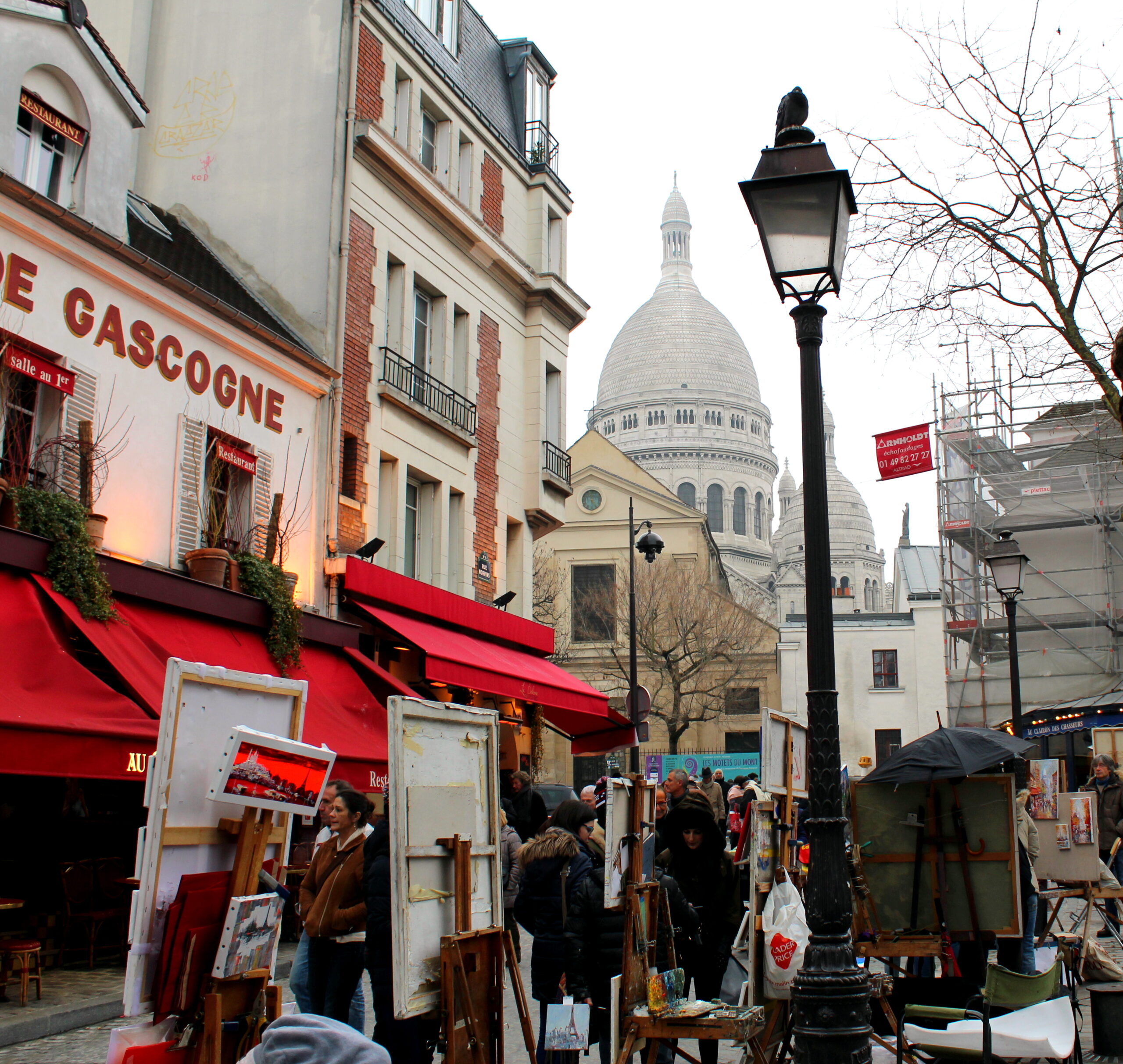 Plac du Tertre obok Bazyliki Sacre Coeur