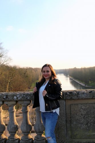 Parc de Sceaux ze zbiornikami wodnymi w tle