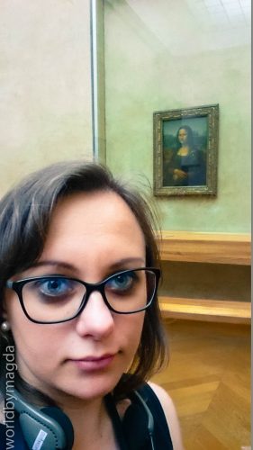 Selfie with Mona Lisa 
