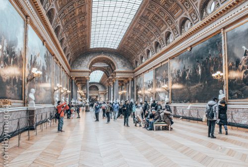 Sala z obrazami w Pałacu w Wersalu