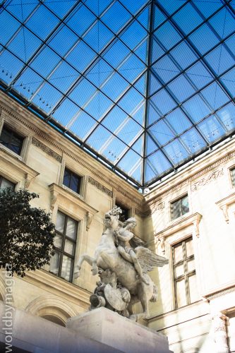Under the Louvre Pyramide
