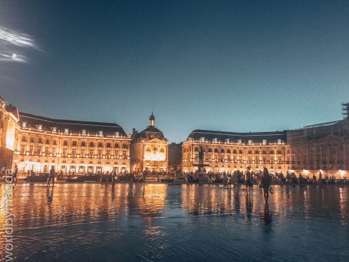 Le Miroir d’Eau czyli Lustro Wody w Bordeaux
