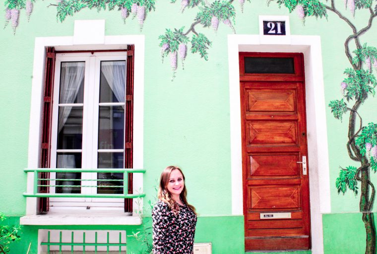 Rue Cremieux - kolorowa ulica w Paryżu