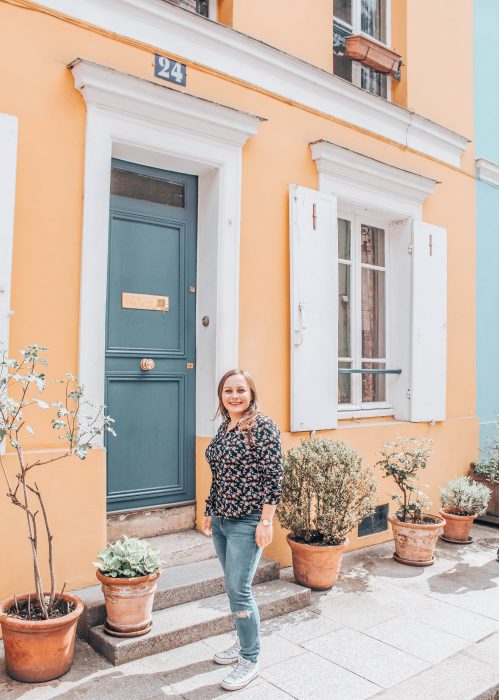 Rue Cremieux - kolorowa ulica w Paryżu